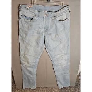 True Religion Jeans Mens 34 Geno Originals Denim Blue Relaxed Slim Fit